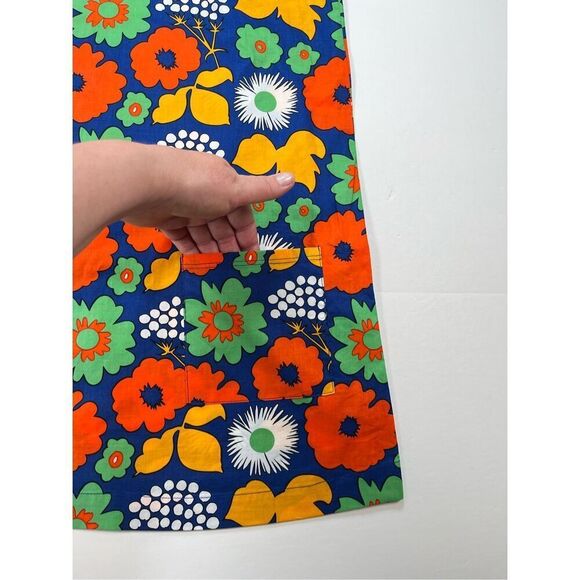 NEW Marimekko x Target Girls Bold Cap Sleeve Hippie Era Floral Dress Size Large - Picture 9 of 9